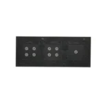 Dotykový panel 3 moduly, Modul 1: 1 dotykové pole, Modul 2: 4 dotykové polia, Modul 3: 4 dotykové polia, montáž: horizontálne, lávová/antracit – Obrázok 4