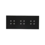 Dotykový panel 3 moduly, Modul 1: 4 dotykové polia, Modul 2: 4 dotykové polia, Modul 3: 4 dotykové polia, montáž: horizontálne, lávová/antracit – Obrázok 3