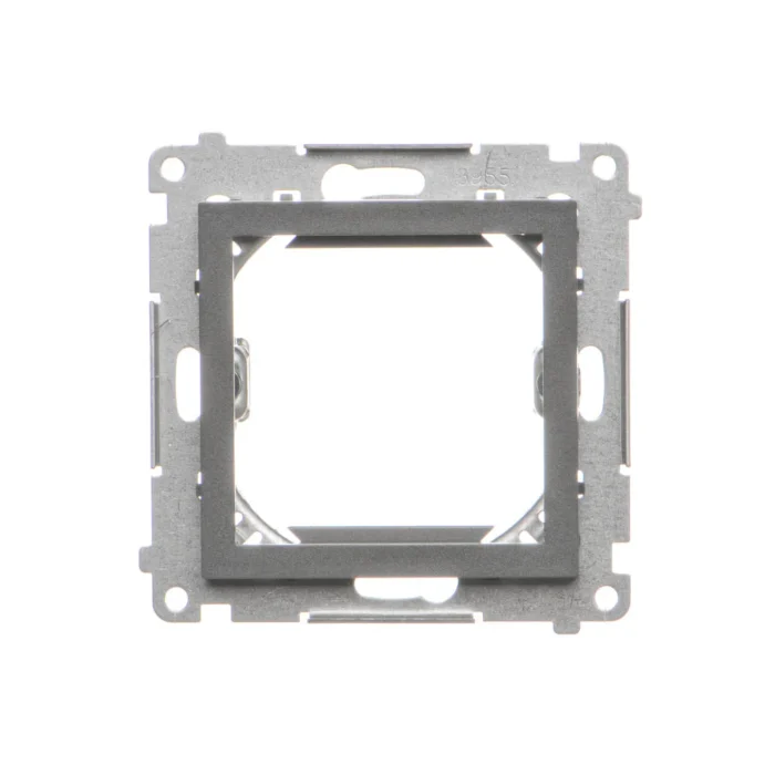 Adaptér pre montáž štandardu 45×45 mm, (prístroj s krytom), grafit matný – Obrázok 3