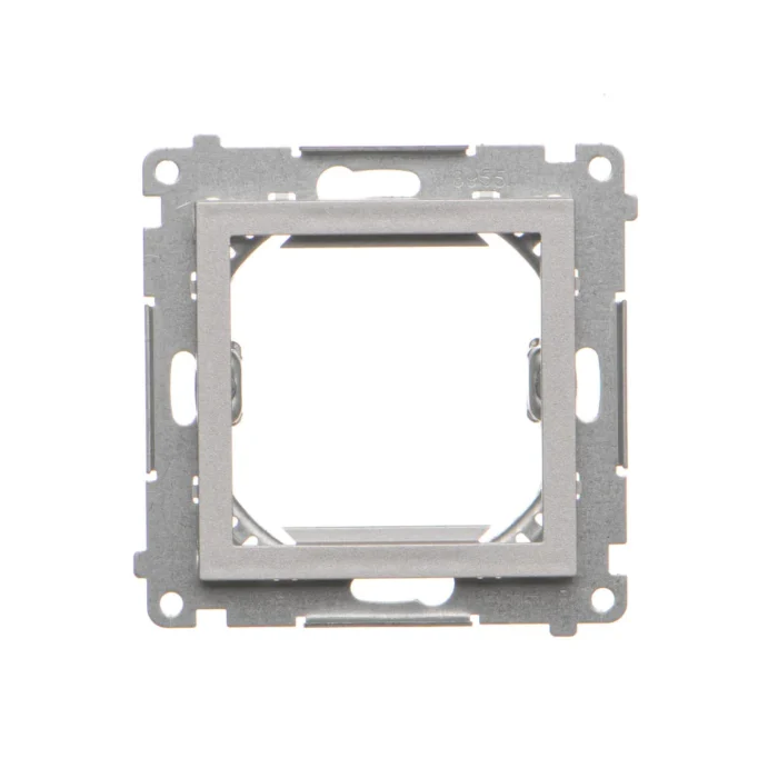 Adaptér pre montáž štandardu 45×45 mm, (prístroj s krytom), hliník matný – Obrázok 3