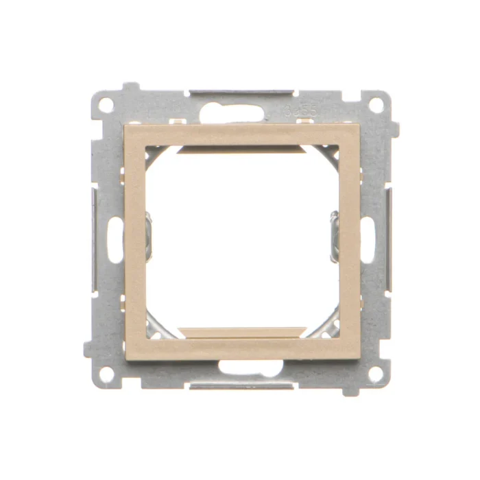 Adaptér pre montáž štandardu 45×45 mm, (prístroj s krytom), šampanské matné – Obrázok 3