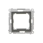 Adaptér pre montáž štandardu 45×45 mm, (prístroj s krytom), čierny matný – Obrázok 3
