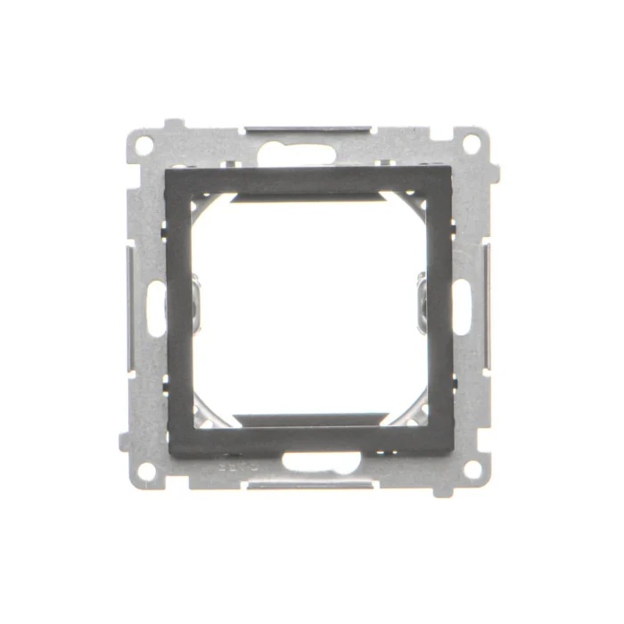 Adaptér pre montáž štandardu 45×45 mm, (prístroj s krytom), čierny matný – Obrázok 3