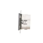Elektronický dvojity spínač/tlačidlo žalúziové, 6A, grafit matný – Obrázok 4
