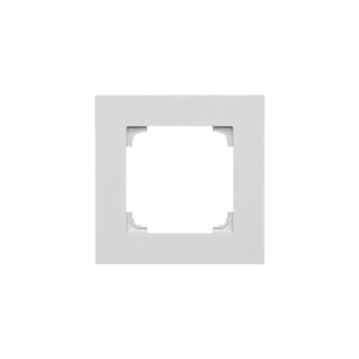 Kryt, K45, prázdna, s otvorom Ø10mm, 45×22,5mm, čisto biela – Obrázok 2