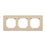 Rámček 3- násobný, šampanské, základňa čierna – Obrázok 2