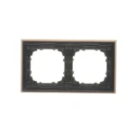 Rámček 2- násobný kovový, šampanské Inox – Obrázok 4