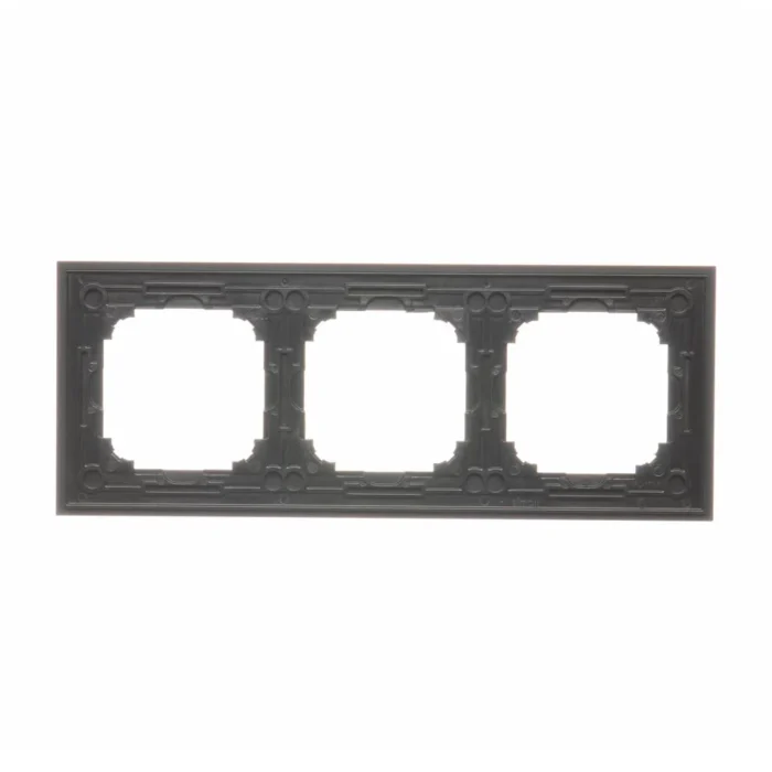 Rámček 3- násobný kovový, čierny Inox – Obrázok 4