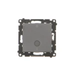 Dvojpólový spínač s orientačným podsvietením, 10AX, čierny matný – Obrázok 2