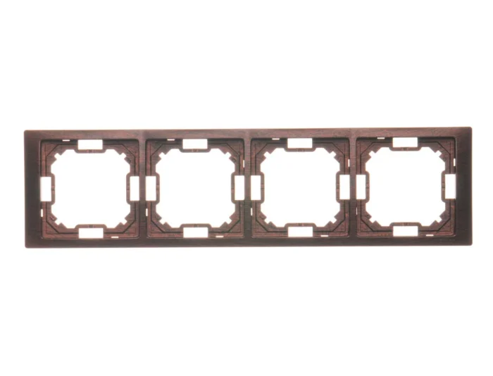 Rámček 4- násobný, mahagón, hydrografika – Obrázok 2
