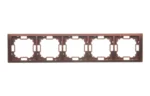 Rámček 5- násobný, mahagón, hydrografika – Obrázok 2