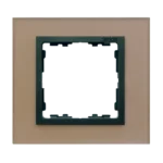 Rámček 1 - násobný sklenený, meď / grafit