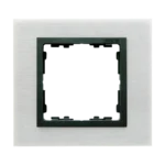 STIAHNUTÝ Z PONUKY - do vypredania zásob, rámček 1 - násobný kovový, Simon 82 Nature, IP20/IP44, inox mat / grafit