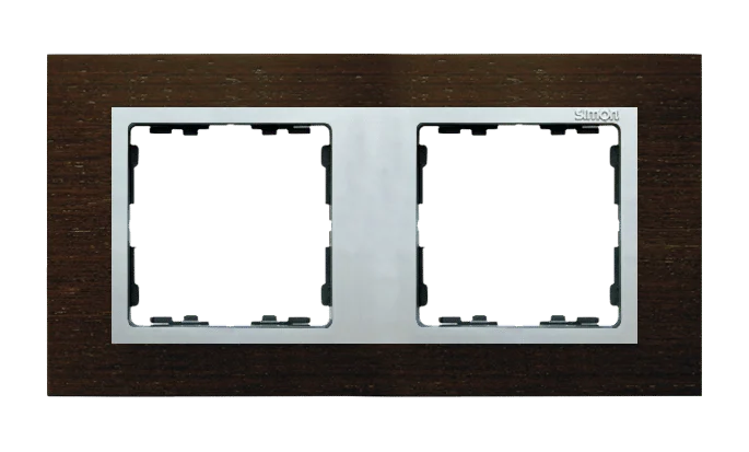 img_1405.png Rámček 2- násobný drevený, wenge / hliník mat – Obrázok 1
