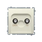 Anténna zásuvka DATA-TV, tlm.: 5dB, béžový