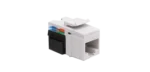 Vklad počítačovej zásuvky RJ45 kat.5e, netienené (UTP), (príslušenstvo), biela