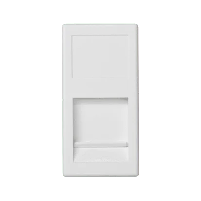 img_3150.png Kryt dátovej zásuvky, K45, INFRA+, jednotlivý plocha s krytom, 45×22,5mm, čisto biela – Obrázok 1