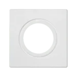 Pripojovací kryt, K45, rúrka Ø22 alebo tlmička Ø29, 45×45mm, čisto biela
