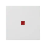Kláves, K45, s podsvietením farba: červený, 45×45mm, čisto biela