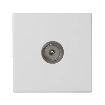 img_3251.png Kryt, K45, zásuvka TV - kolík, 45×45mm, čisto biela – Obrázok 1