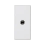 Kryt, K45, zásuvka mini-jack, 45×22,5mm, čisto biela