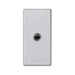 Kryt, K45, zásuvka mini-jack, 45×22,5mm, hliník