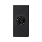 Kryt, K45, spojka S-VIDEO, 45×22,5mm, grafitovo-sivá