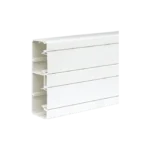 Inštalačný kanál, CABLOPLUS, PVC, 160×55mm, IK07, Komory: 2, čisto biela