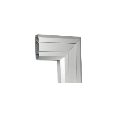 Uhol, dole, CABLOMAX, 210×55mm, hliník