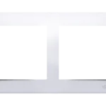 Rámček 2- násobný kovový, chróm