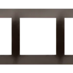 Rámček 3- násobný, hnedá matná