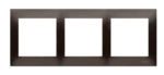 Rámček 3- násobný, hnedá matná