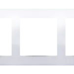 Rámček 3- násobný kovový, chróm