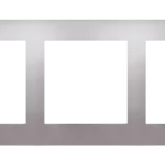 Rámček 3- násobný kovový, tmavá oceľ