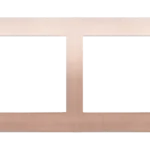 Rámček 4- násobný kovový, rustikálna meď