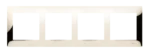 Rámček 4- násobný kovový, zlatá