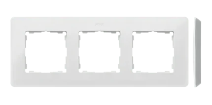 STIAHNUTÝ Z PONUKY - do vypredania zásob, rámček 3- násobný, Simon 82 Detail, IP20/IP44, biela