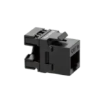 Vklad počítačovej zásuvky RJ45 kat.5e, netienené (UTP), (príslušenstvo), čierny