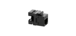 Vklad počítačovej zásuvky RJ45 kat.5e, netienené (UTP), (príslušenstvo), čierny