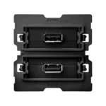Zásuvka USB dvojitá, 2.0, typ A samica (mechanizmus, bez montážneho rámika)
