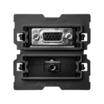 STIAHNUTÝ Z PONUKY, zásuvka VGA + mini-jack (mechanizmus, bez montážneho rámika), Simon 100, IP20, Meno prod.: VGA + Mini jack