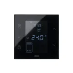 Termostat iO s vnútorným čidlom, kompletná verzia - monoblok do 1-násobnej krabice, čierny, 10A, 127V÷230V