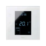 Termostat iO s vonkajším čidlom, kompletná verzia - monoblok do 1-násobnej krabice, biela, 10A, 127V÷230V