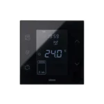 Termostat iO s vonkajším čidlom, kompletná verzia - monoblok do 1-násobnej krabice, čierny, 10A, 127V÷230V