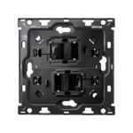 Dostupné len ako jednotlivé diely, Nahradený za:: 10000910-039 + 10002544-039, Zostava 1-násobná: 2x zásuvka RJ45 cat.6, Simon 100, IP20, 10A