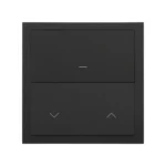 Dostupné len ako jednotlivé diely, Nahradený za:: 10000610-238 + 10002035-238 + 10002081-238, panel 1-násobný: iO, 1 kryt Master + 1 kryt žalúziový Master, Simon 100, IP20, čierny matný