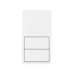 Dostupné len ako jednotlivé diely, Nahradený za:: 10002620-230 + 2x 10000010-230, panel 2-násobný: 2 kryty, Simon 100, IP20, biela matná