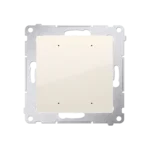 Jednoduchý tlačidlový ovládač osvetlenia [Wi-Fi] - SWITCH, 16A, 230V, (prístroj s krytom), krémová