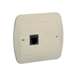 Telefonická zásuvká RJ12 jednoduchá, béžový