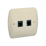 Dvojitá telefonická zásuvka RJ11, béžový